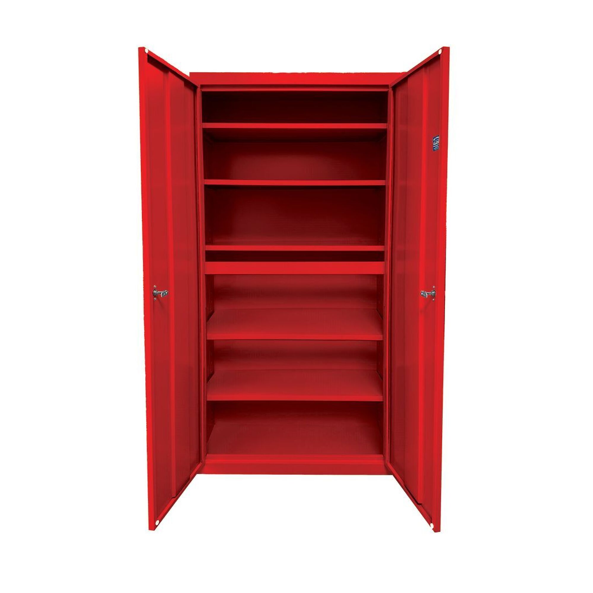 Steel Cabinets USA Storage Cabinet — 36in. x 18in. x 78in., 5 Adjustable Shelves, 160-Lb. Capacity, Red, Model# UA-361878-5-R